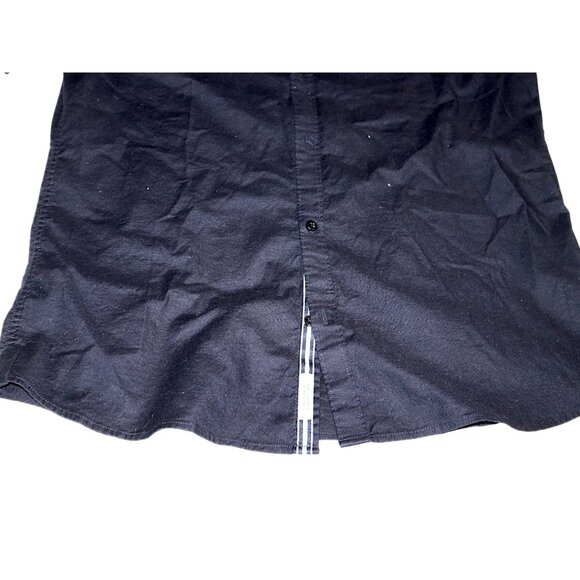 River Island Men Stretch Oxford Shirt Casual Smart Dark Academia - Picture 5 of 7